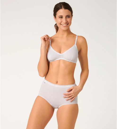 Lot de 4 Sloggi Basic+ Maxi BLANC 03