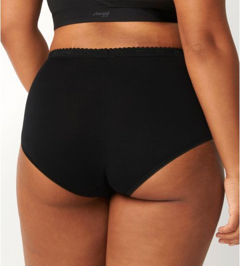 Sloggi Maxi Chic lot de 4 culottes NOIR 04