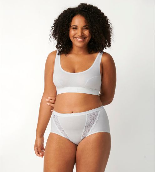 Sloggi Maxi Chic lot de 4 culottes BLANC 03