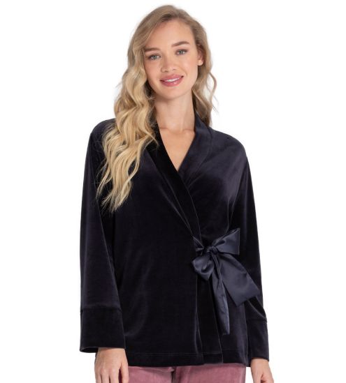 Pyjama Femme en velours Marine Pétrol