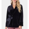 Pyjama Femme en velours Marine Pétrol