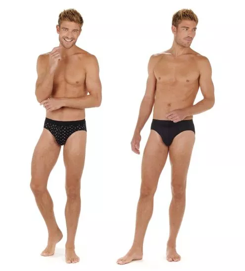 Lot de 2 slips mini Joan Black/ Black Print