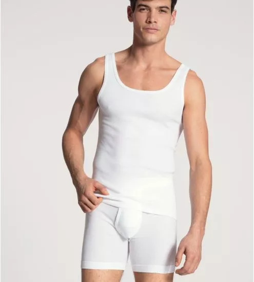 Boxer long Homme Classic Cotton 1:1 BLANC 01