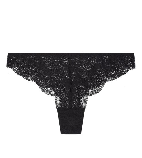 Tanga en dentelle Karma Noir 015