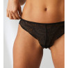 Tanga en dentelle Karma Noir 015