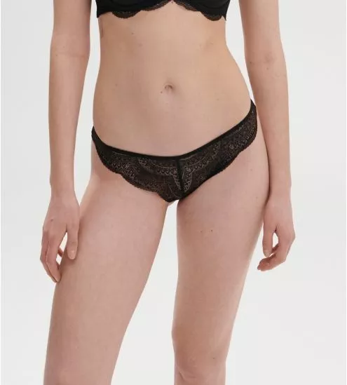 Tanga en dentelle Karma Noir 015