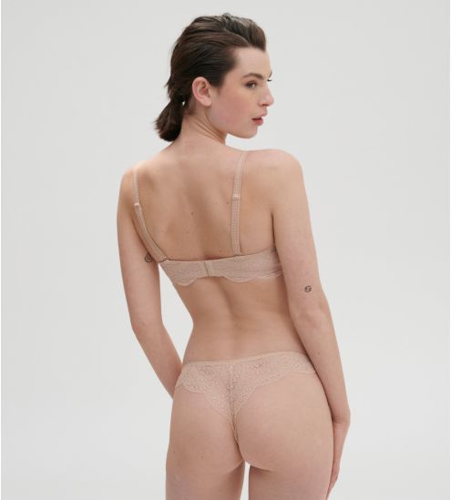 Tanga en dentelle Karma 739 Peau Rosée