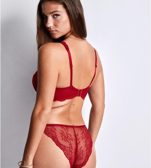 Soutien-gorge triangle plunge Danse des Sens Irresistible Red