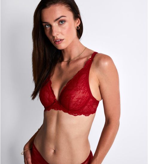 Soutien-gorge triangle plunge Danse des Sens Irresistible Red