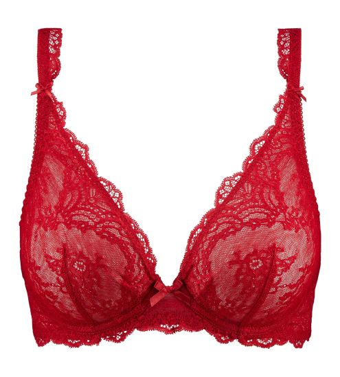 Soutien-gorge triangle plunge Danse des Sens Irresistible Red