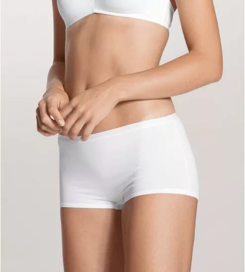 Shorty coton Supima Natural Comfort Blanc