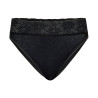 Slip en coton Classic Lycraspitze NOIR