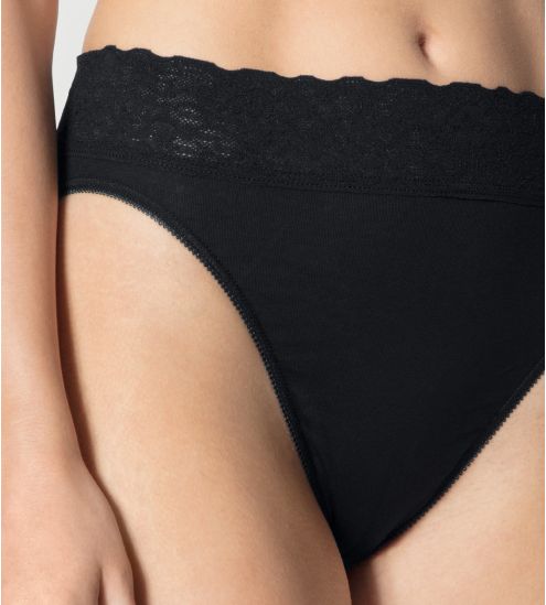 Slip en dentelle Calida pour femme NOIR 992
