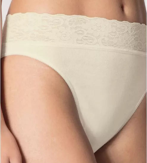Slip en coton Classic Lycraspitze CHAMPAGNE