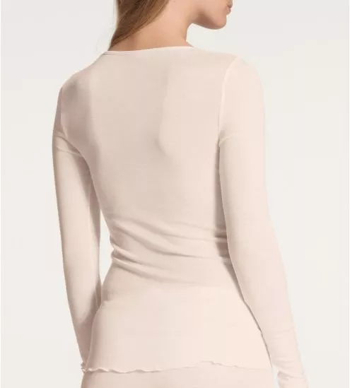 Chemise Laine Soie True Confidence Light Ivory