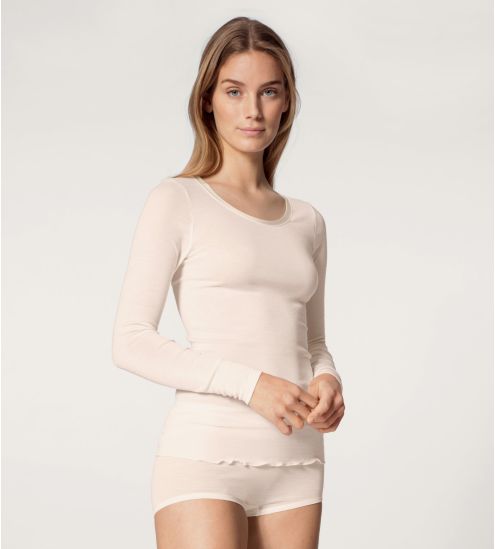 Chemise Laine Soie True Confidence Light Ivory