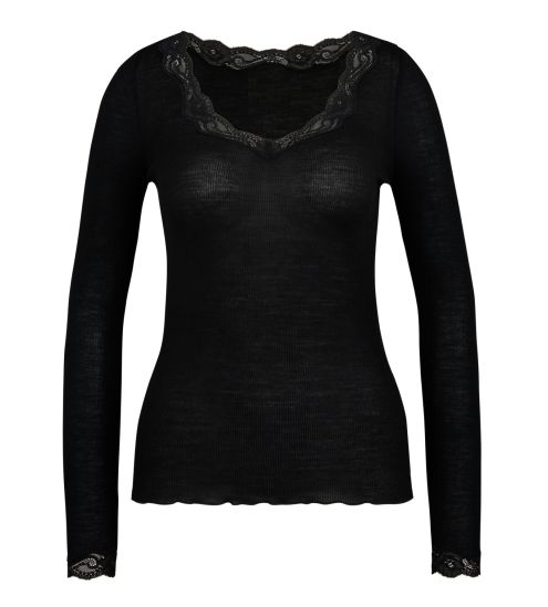 Chemise laine et soie NOIR 996