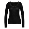Chemise laine et soie NOIR 996