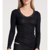 Chemise laine et soie NOIR 996