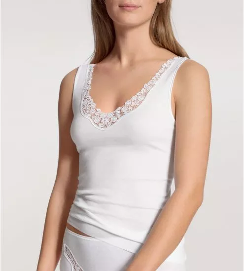 Haut à dentelle Feminin Sense BLANC