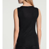 Top bretelles larges pour femme NOIR