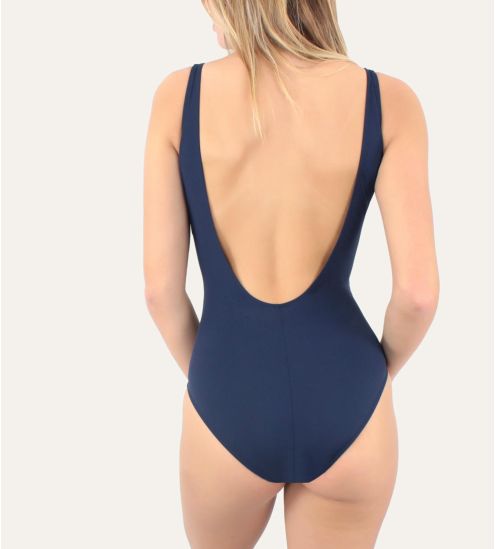 Maillot 1p coupé poitrine Addict BLEU NUIT