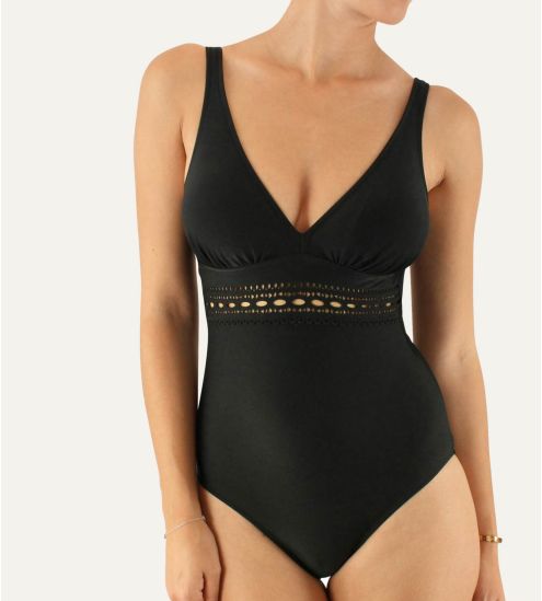 Maillot coupé sous poitrine Darling NOIR 70