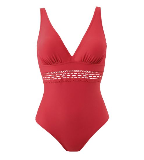 Maillot coupé sous poitrine Darling ROUGE 50