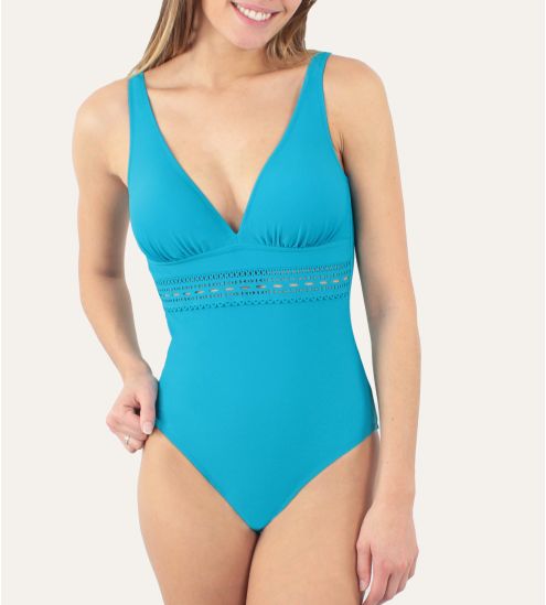 Maillot coupé sous poitrine Darling TURQUOISE 10