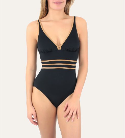 Maillot 1P nageur Venezia Noir 70