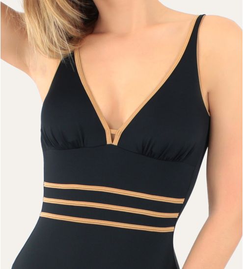 Maillot 1P nageur Venezia Noir 70