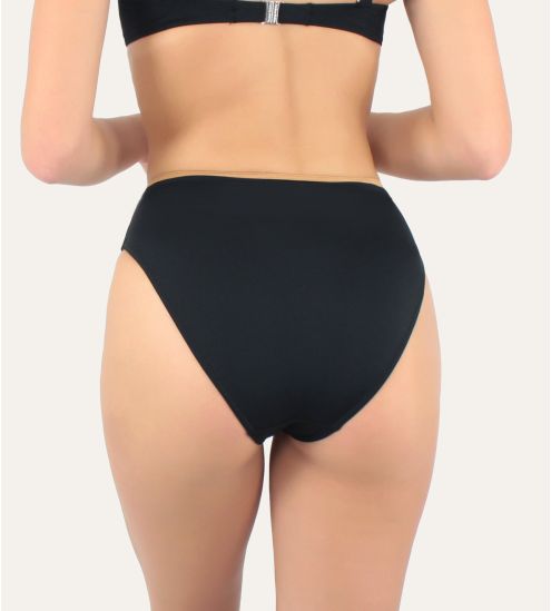 Slip de bain drapé Venezia Noir 70