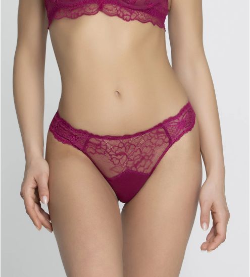 Tanga Sublime en Dentelle Fuchsia Sublime