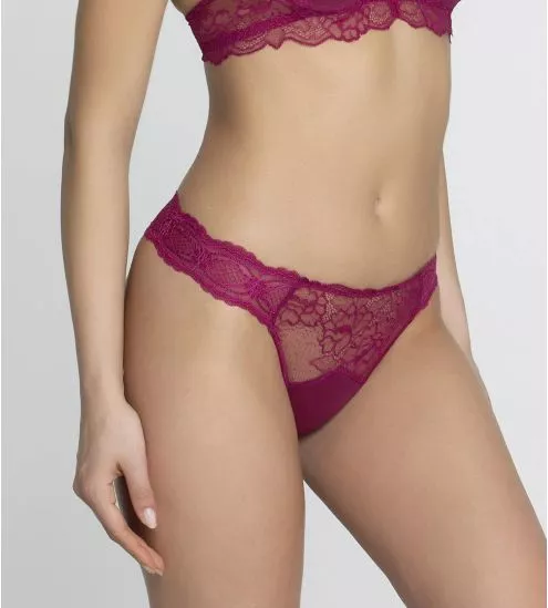 Tanga Sublime en Dentelle Fuchsia Sublime