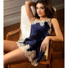 Nuisette charme Splendeur Soie MARINE OR