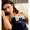 Nuisette charme Splendeur Soie MARINE OR