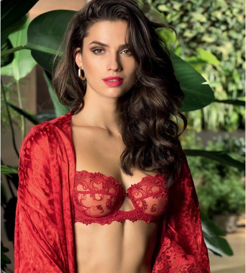 Soutien-gorge corbeille ROUGE