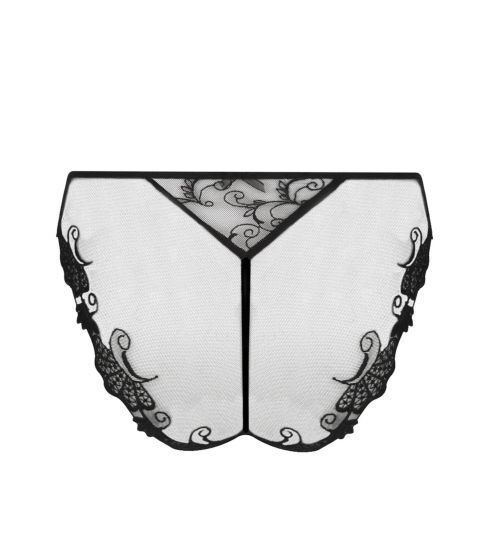 Slip séduction Dressing Floral NOIR