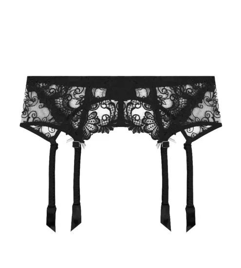 Porte-jarretelles Dressing Floral NOIR