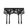 Porte-jarretelles Dressing Floral NOIR