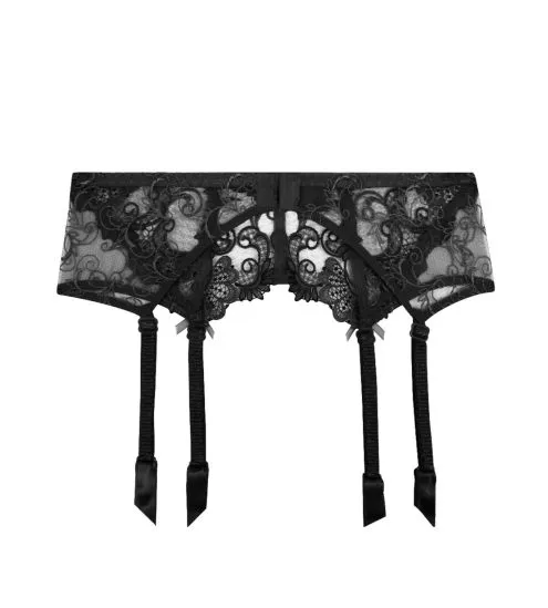 Porte-jarretelles Dressing Floral NOIR
