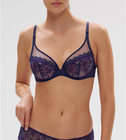 Soutien-gorge décolleté plongeant Singulière Midnight