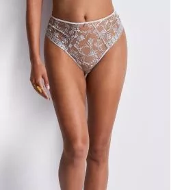 Culotte haute échancrée Magnetic Spell Platinium