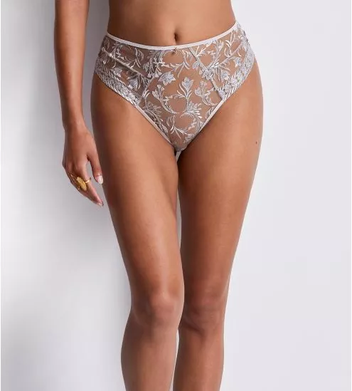 Culotte haute échancrée Magnetic Spell Platinium