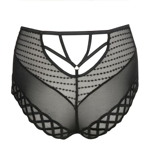 Slip taille haute rétro Jhana Noir