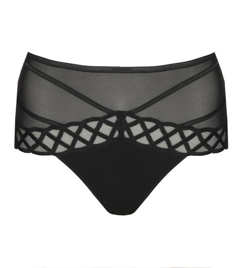 Slip taille haute rétro Jhana Noir