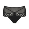 Slip taille haute rétro Jhana Noir
