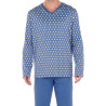 Pyjama imprimé vintage Cogolin IOBI Blue Print