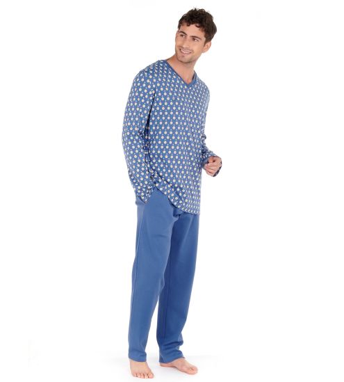 Pyjama imprimé vintage Cogolin IOBI Blue Print