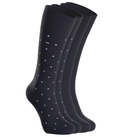 Chaussettes en coton Lot de 2 Marine